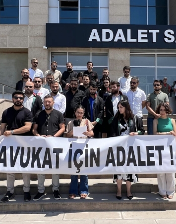 Hukuka aykırı ve usulsüzce tutuklanan meslektaşımız Av. Şüheda Ronahi Çiftçi için Basın Açıklaması