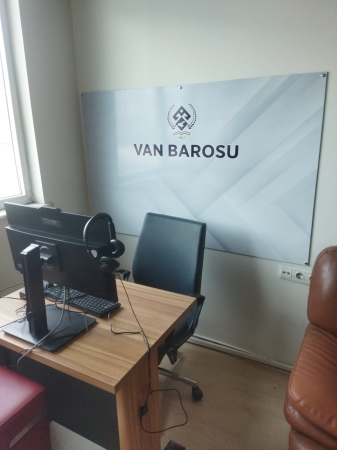Van Adliyesi’nde meslektaşlarımızın kullanımına sunulmak üzere E-Duruşma Odası düzenlendi