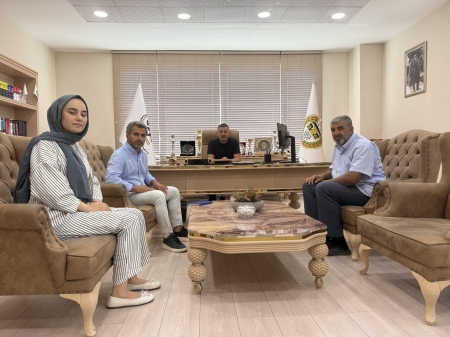 Rojin Kabaiş dosyası kapsamında baba Nizamettin Kabaiş, kardeşi Elif Kabaiş ve Av. Nahit Eren'in Baromuza Ziyareti