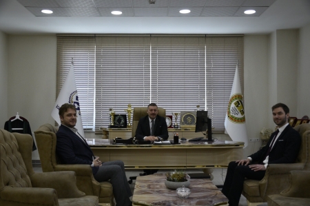 Kanada Ankara Büyükelçiliği Siyasi Daire diplomatı Benjamin Abonyi ve Çağın Bulakbaşı Baromuza Ziyareti