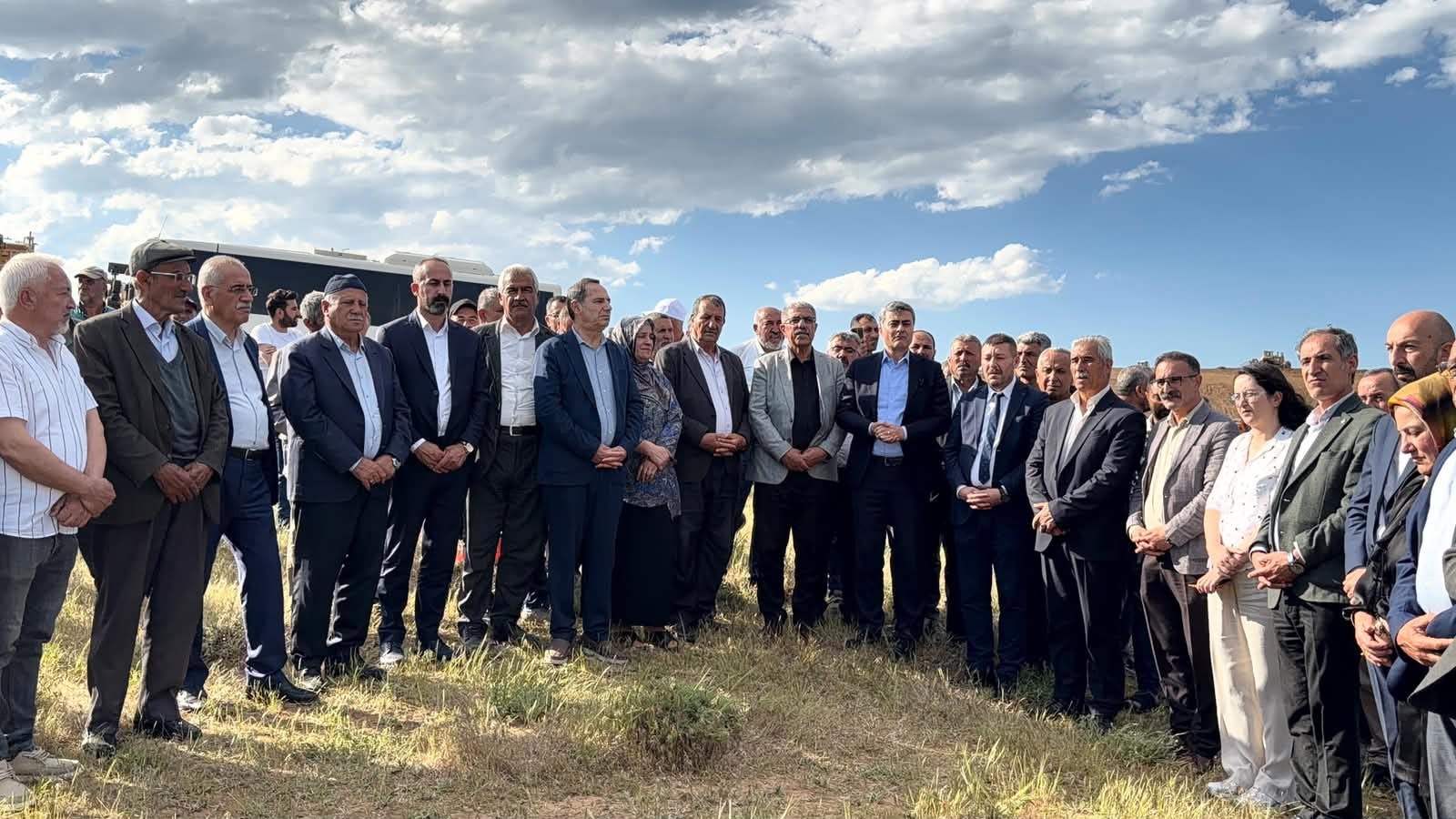 Güneş Enerji Santrali (GES) projesine karşı gerçekleştirilen Basın Açıklaması